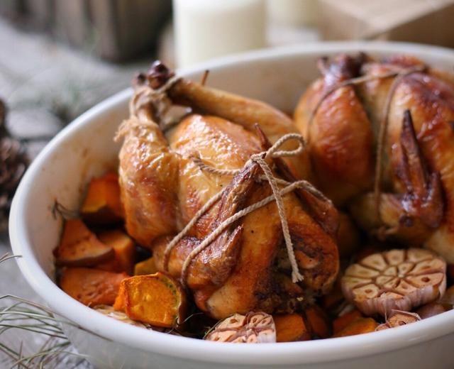 有内涵的烤鸡(野米童子鸡)的做法