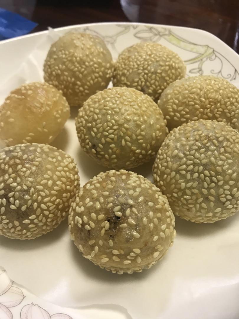 豆沙麻球