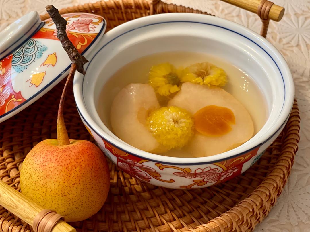 菊花金桔秋梨饮的做法