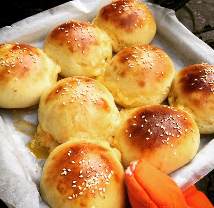 花式豆沙餐包