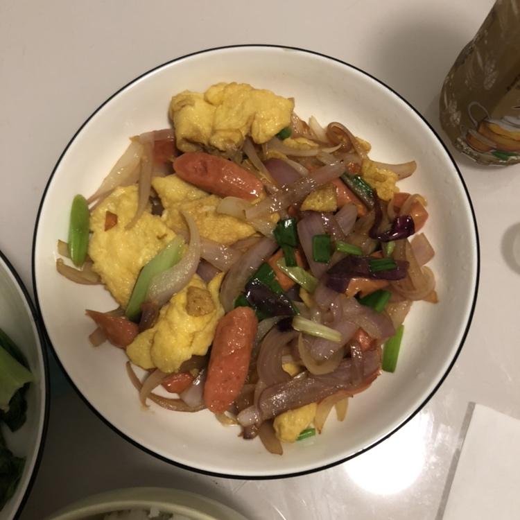 洋葱炒鸡蛋