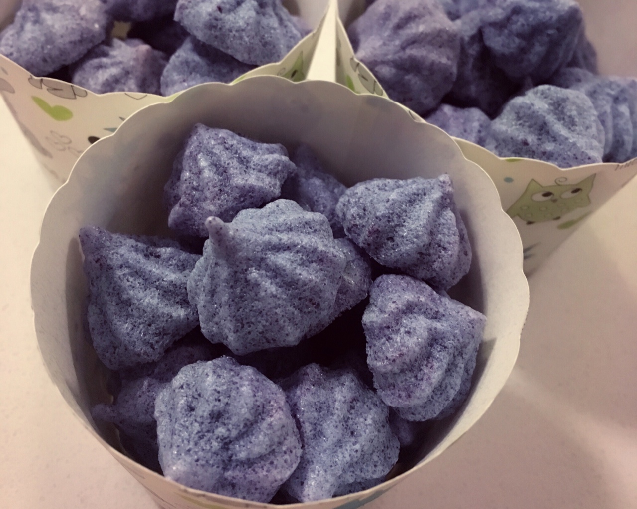 紫薯蛋白糖的做法