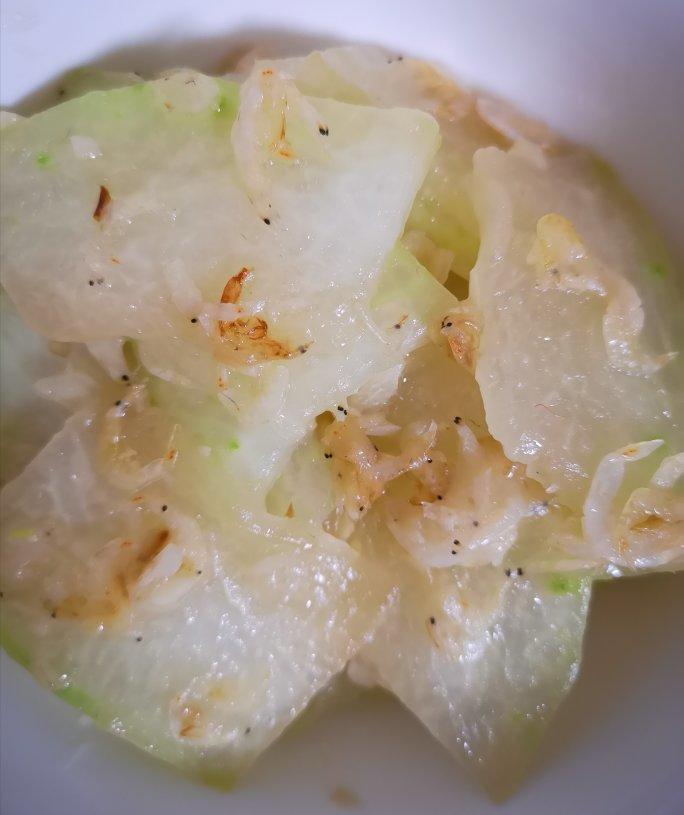 健康一人食做的虾米冬瓜