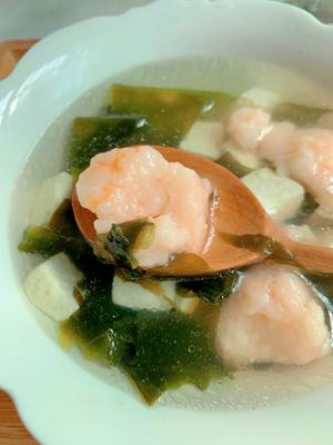 海带苗豆腐虾滑汤的做法 步骤11