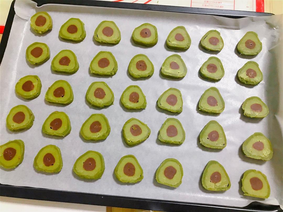 🥑免打发，免模具，清新小可爱—牛油果造型曲奇饼干