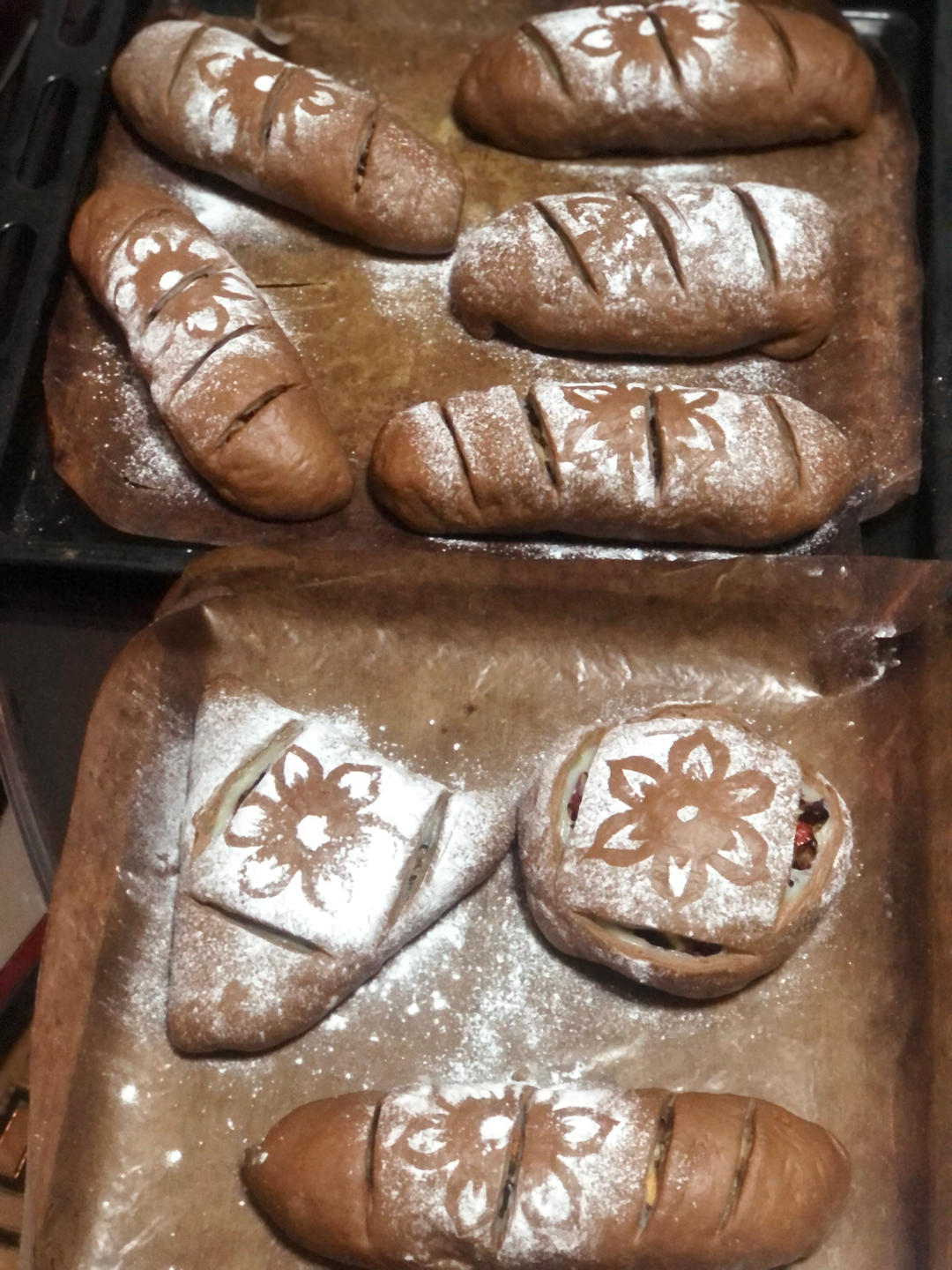 超级好吃简单好做的可可麻薯软欧面包