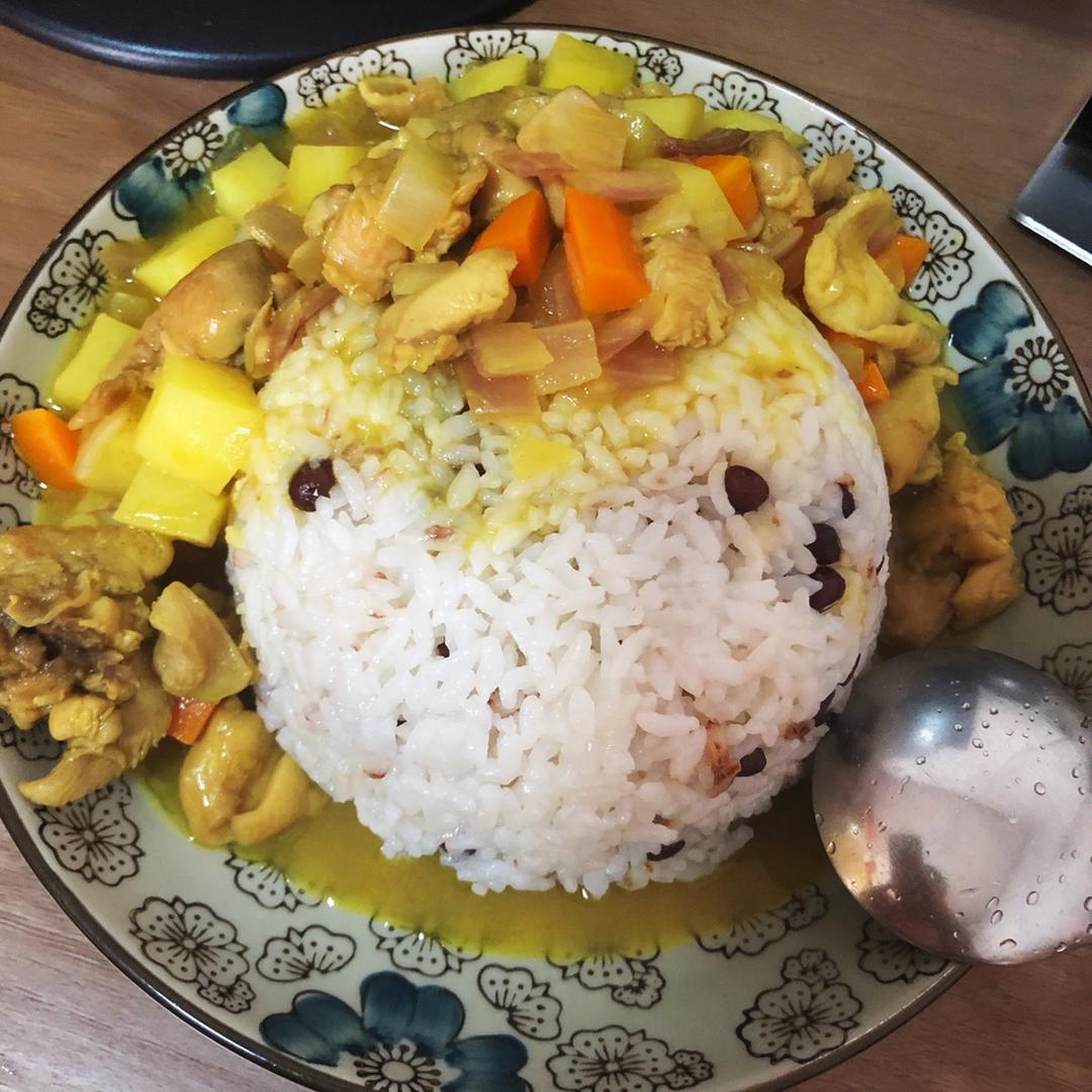 土豆咖喱鸡肉饭