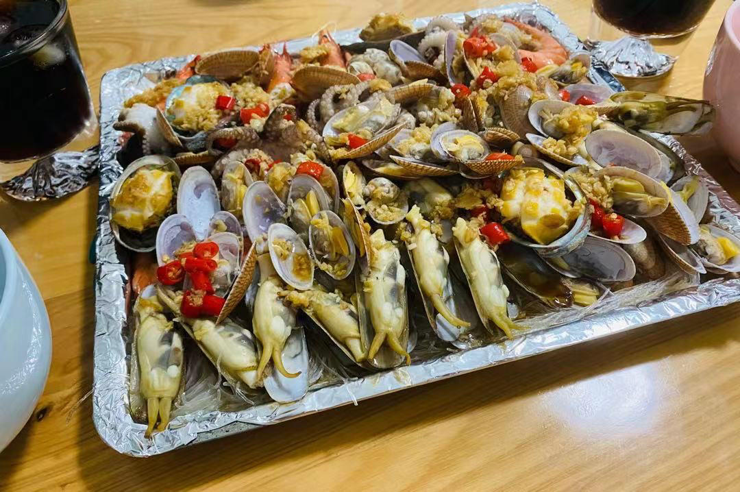 蒜香吮指海鲜大咖——松下NU-JK200W大蒸烤箱食谱