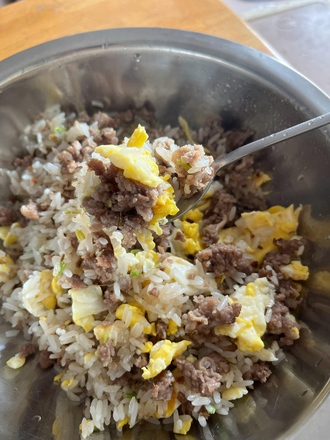 孜然牛肉碎炒饭