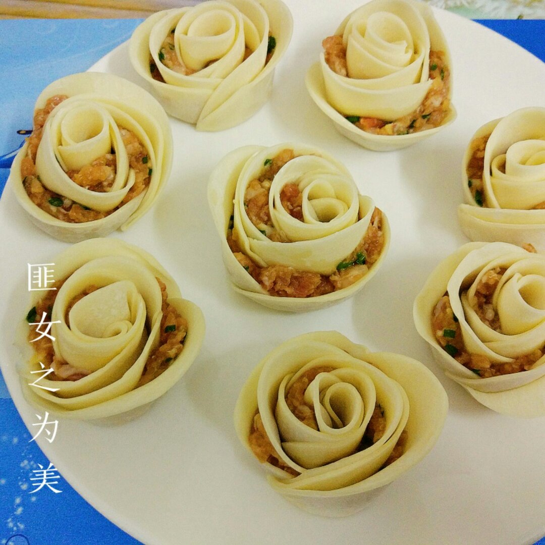 玫瑰花饺子