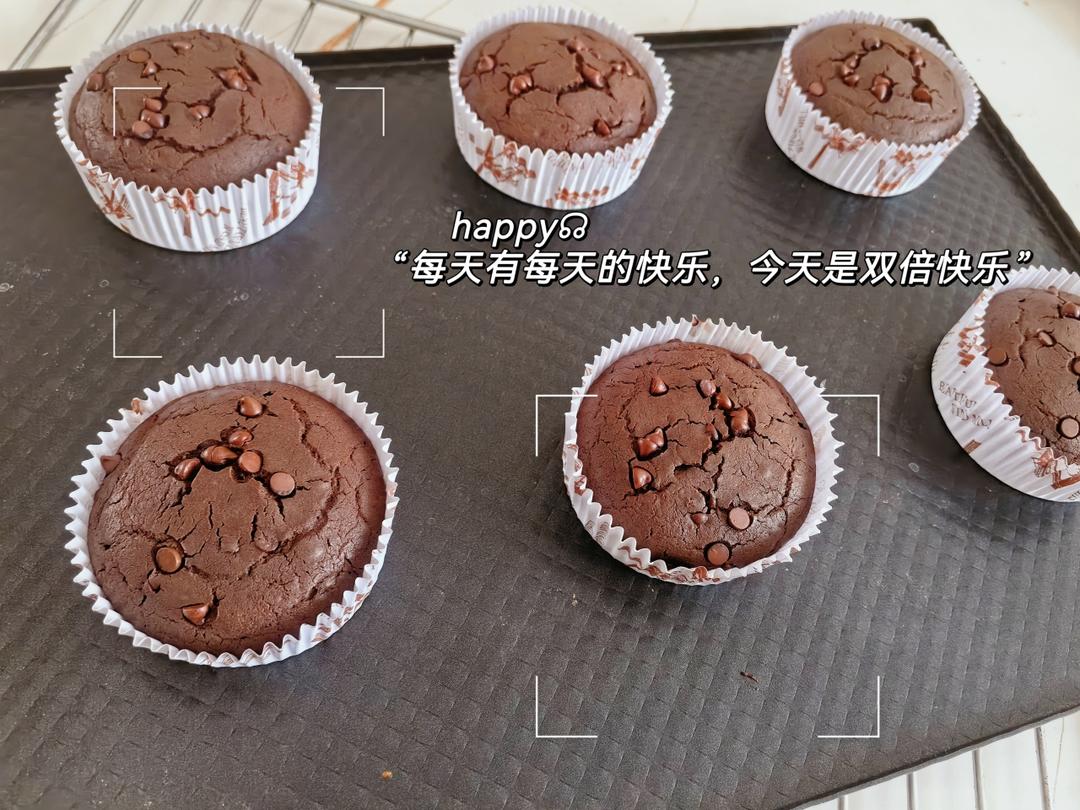 在家做巧克力蘑菇头麦芬蛋糕🍫