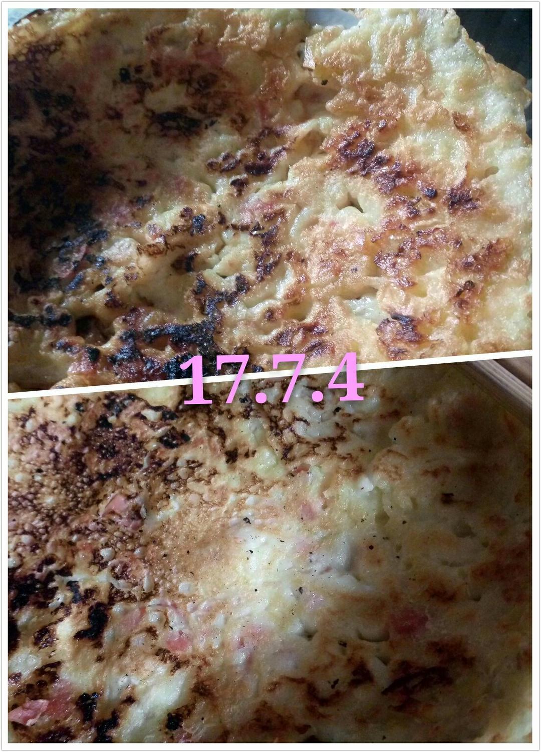 快手鸡蛋饼～～十分钟早餐！