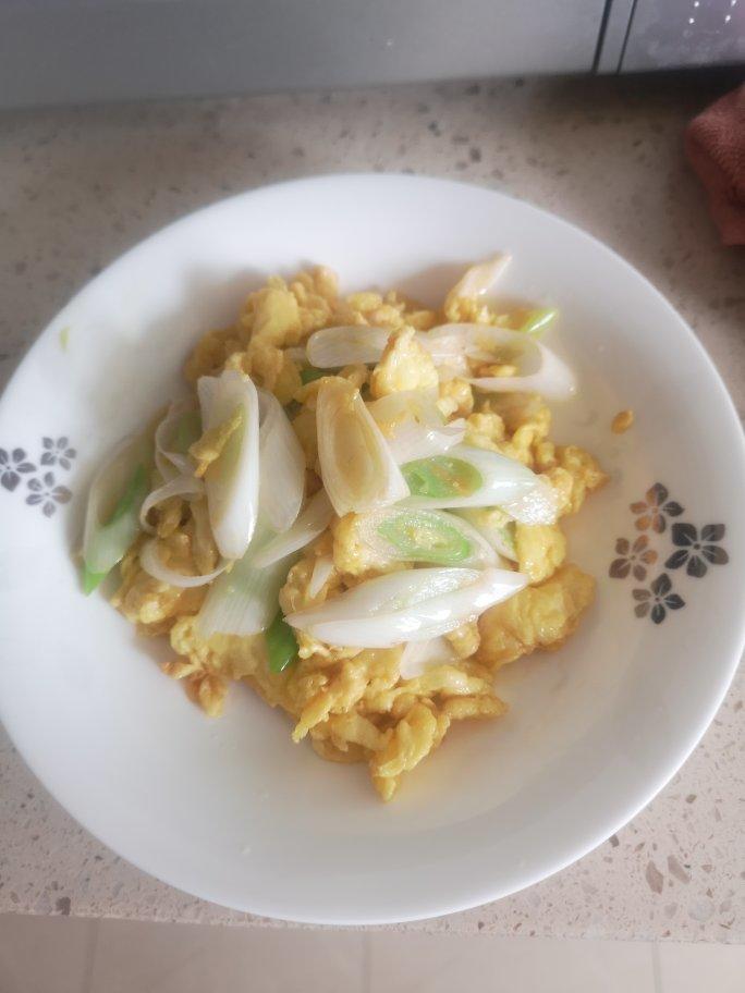 大葱炒鸡蛋