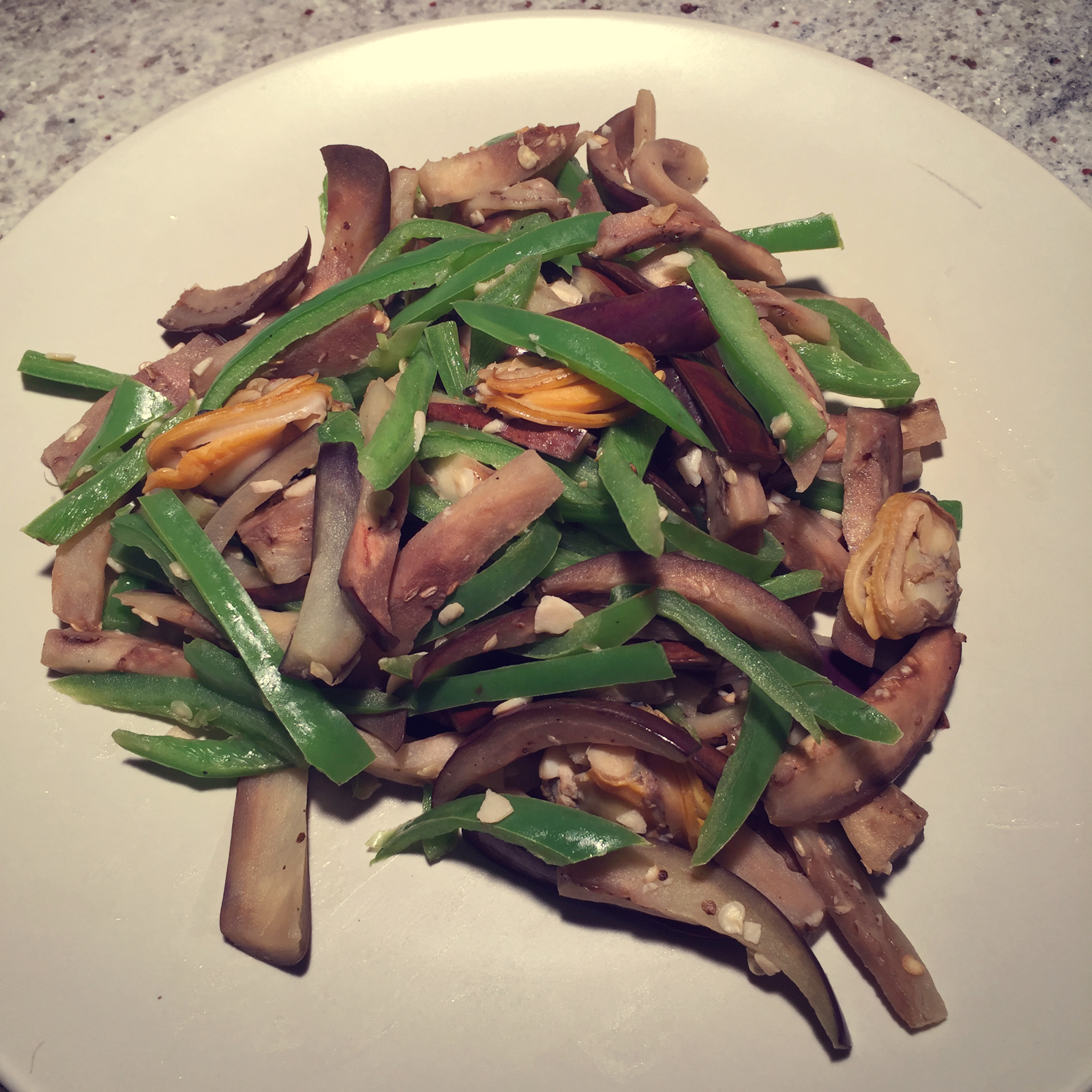 青椒茄子丝