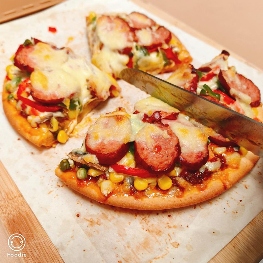 8寸披萨饼皮做法（🉑️厚🉑️薄，🉑️脆🉑️软）4张