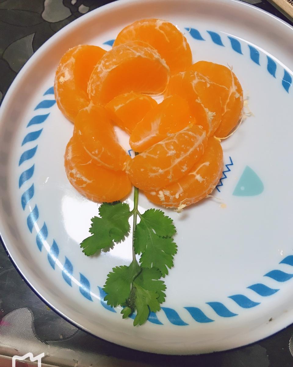宝来妈妈做的桔子拼盘