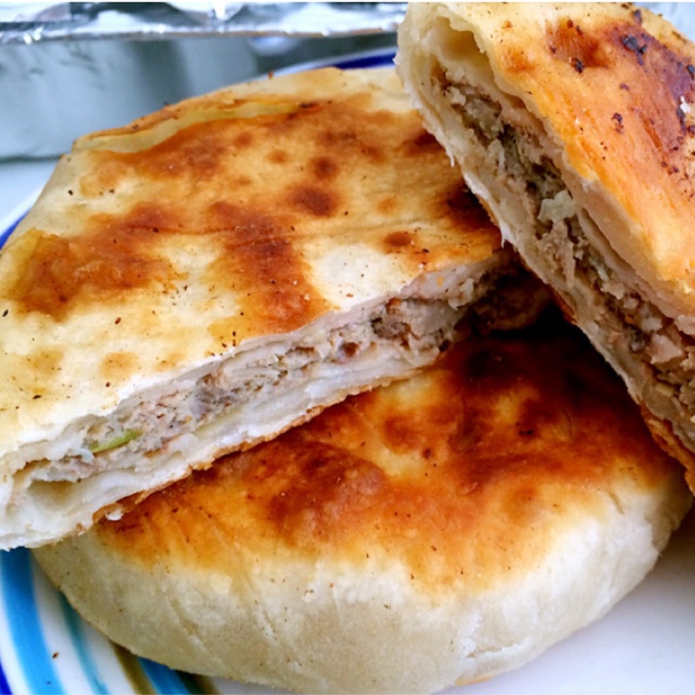 designing小凝做的洋葱牛肉馅饼