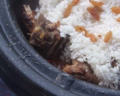 新疆羊肉抓饭～松下塔吉锅食谱的做法 步骤12