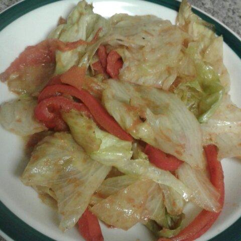 番茄圆白菜（包菜）丝