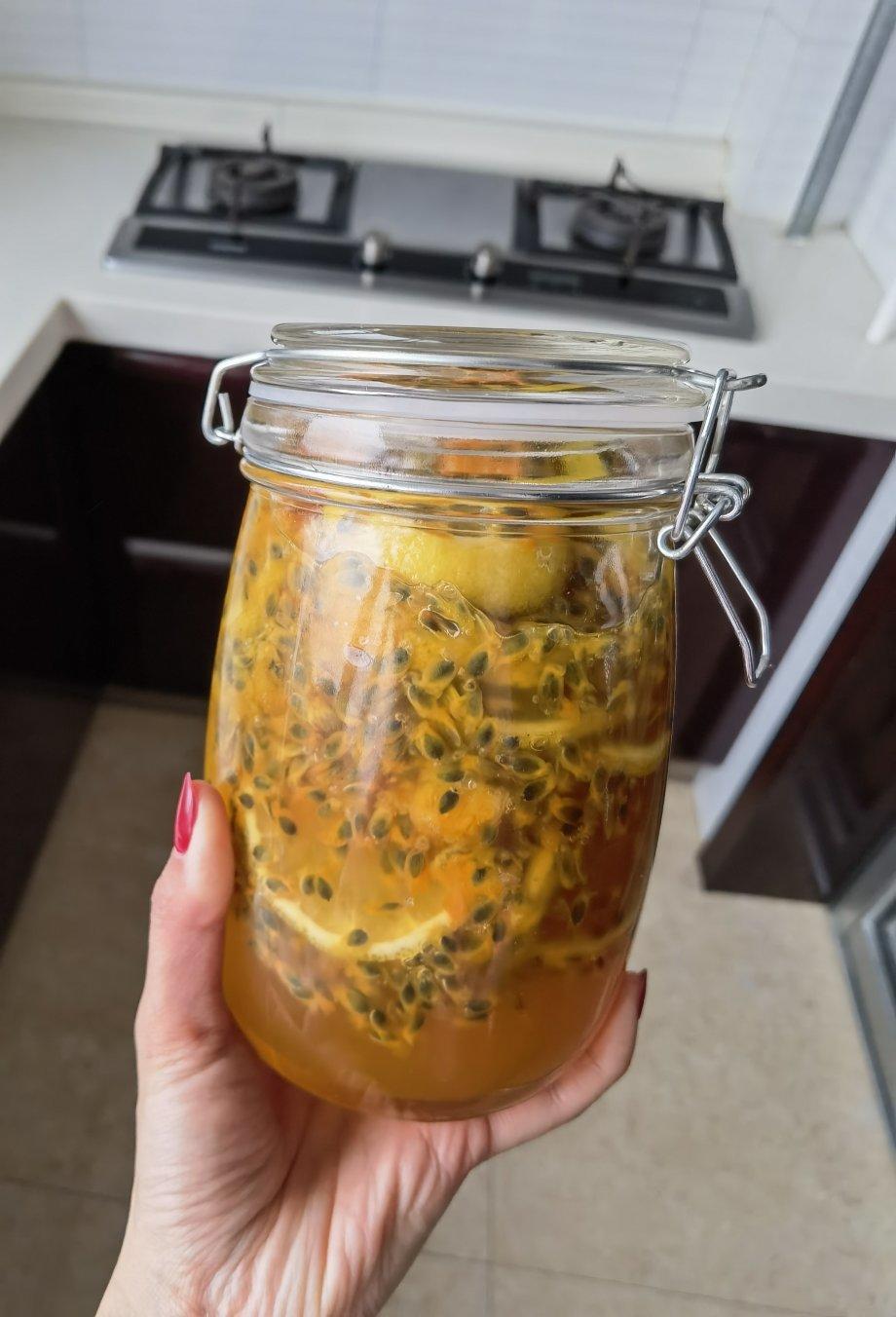 双双娘亲369做的范爷同款美白秘籍百香果柠檬蜂蜜茶