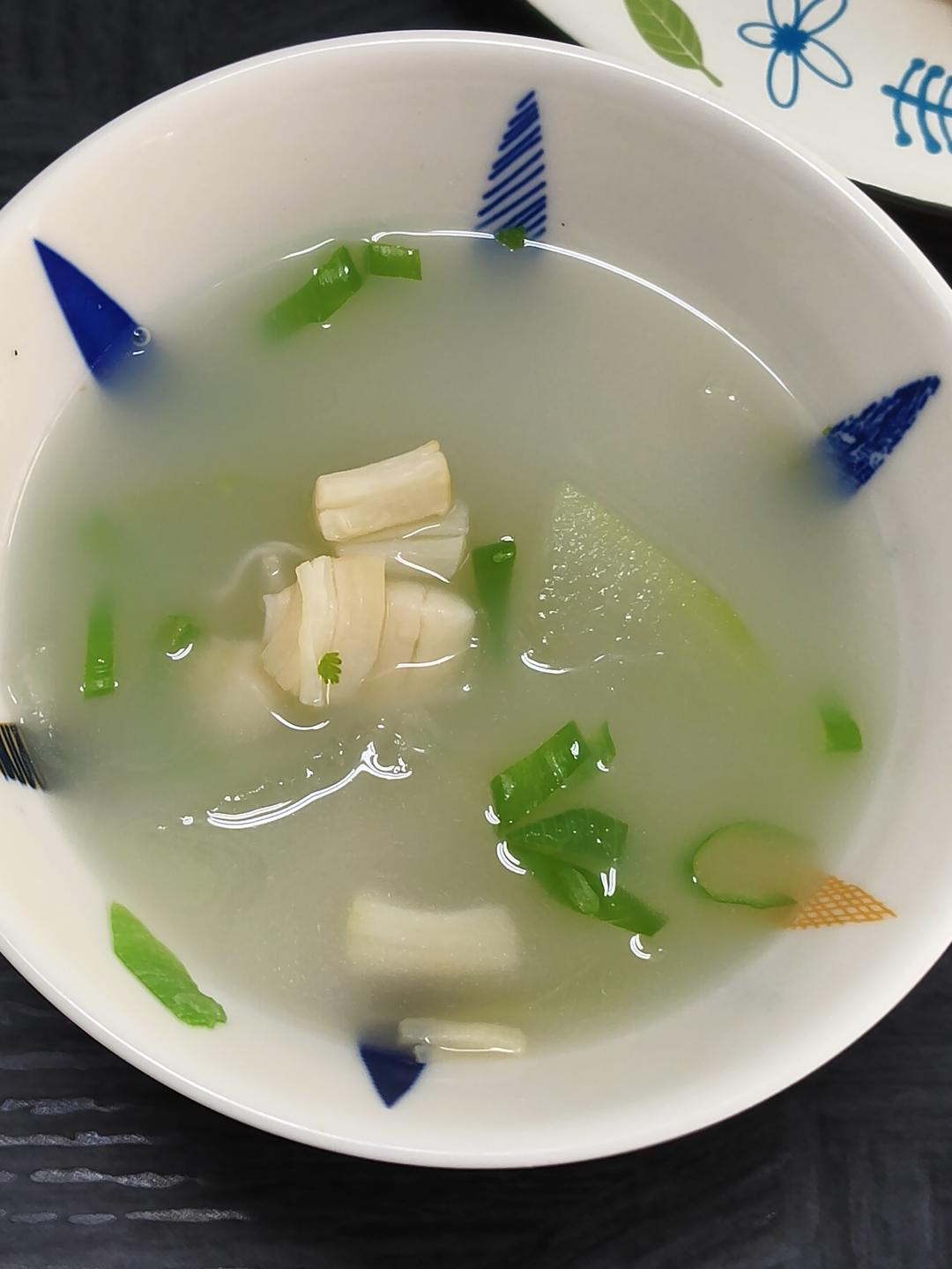 鲜掉眉毛系列之冬瓜干贝汤