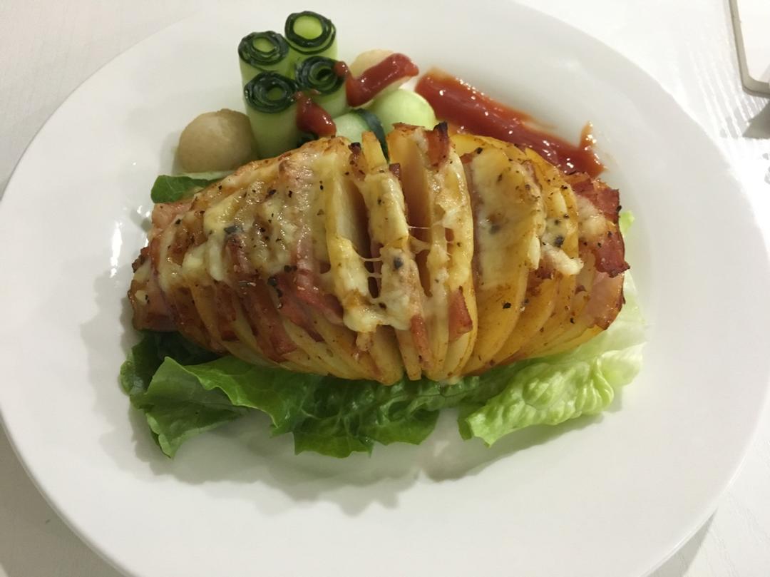 快手培根风琴土豆