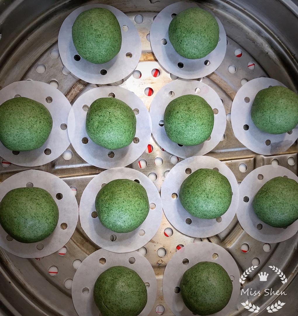 《Tinrry+》咸蛋黄肉松青团+红豆沙青团