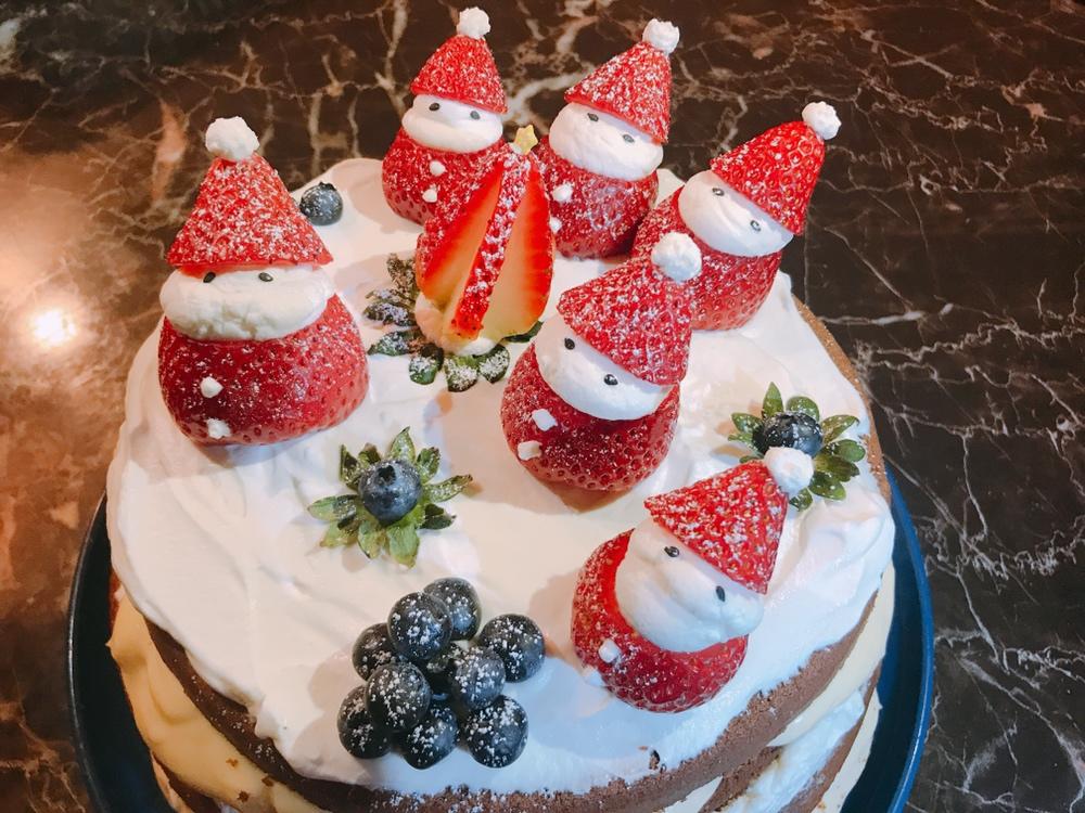 圣诞呆萌裸蛋糕