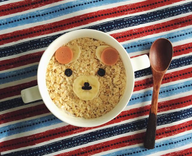 低脂早餐～燕麦熊的做法