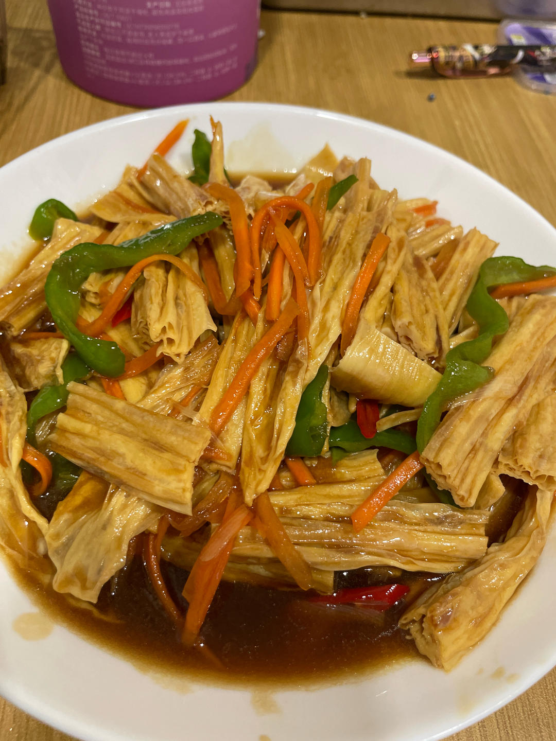 腐竹炒肉