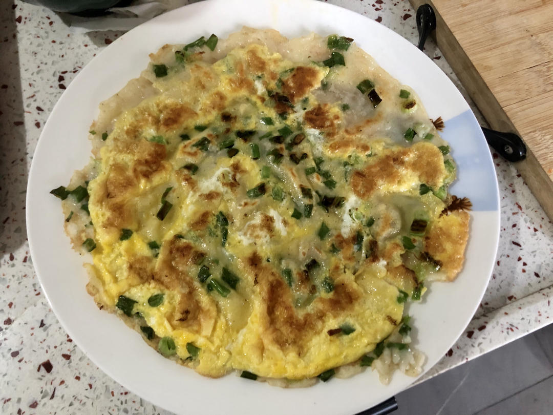 两分钟快手早餐--煎鸡蛋饼