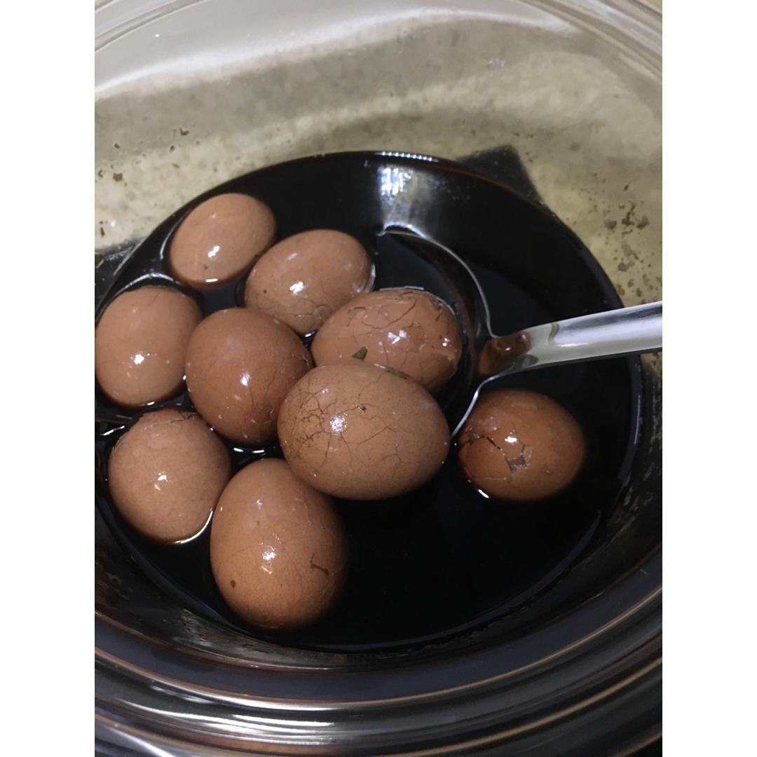 电饭煲煮五香茶叶蛋