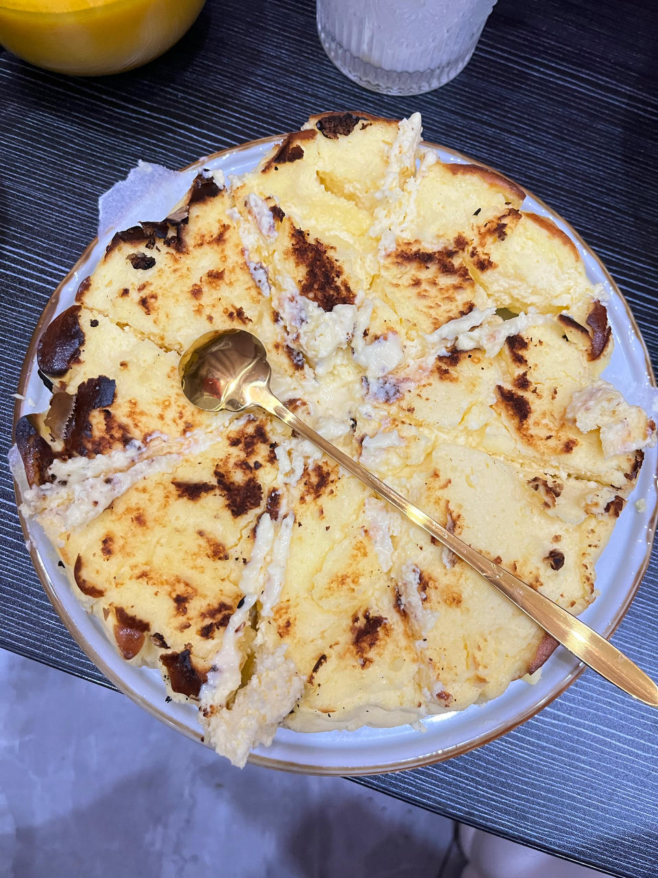 经典巴斯克蛋糕｜大师配方｜小白也能做｜无需打蛋器｜5分钟搅一搅