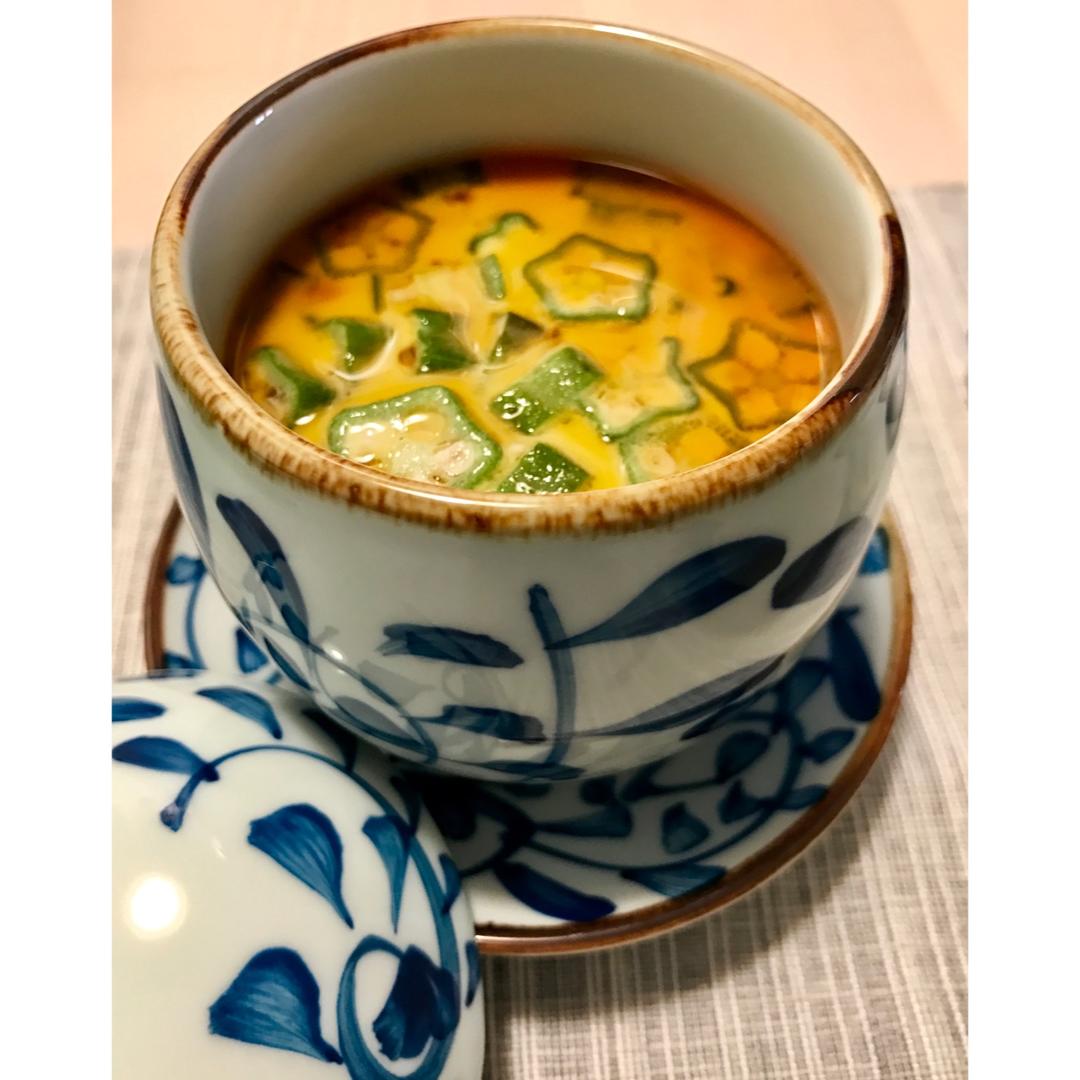 秋葵星星蒸烤布丁