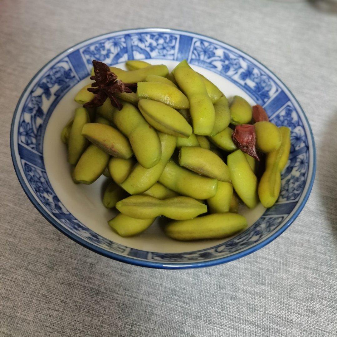 健康无油不发黄的盐水卤毛豆