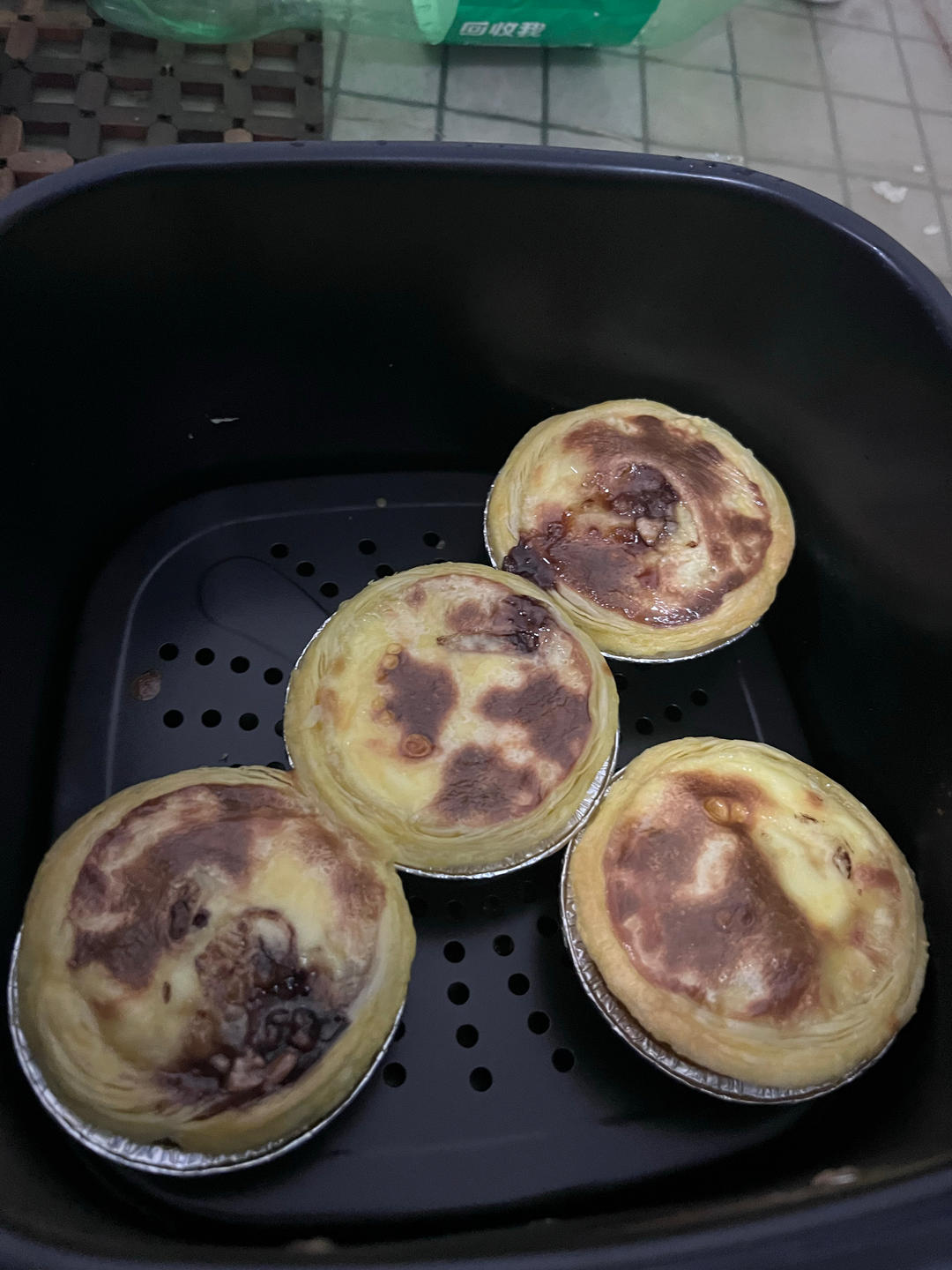 空气炸锅版全蛋葡式蛋挞『秒杀KFC』悠伴空气炸锅