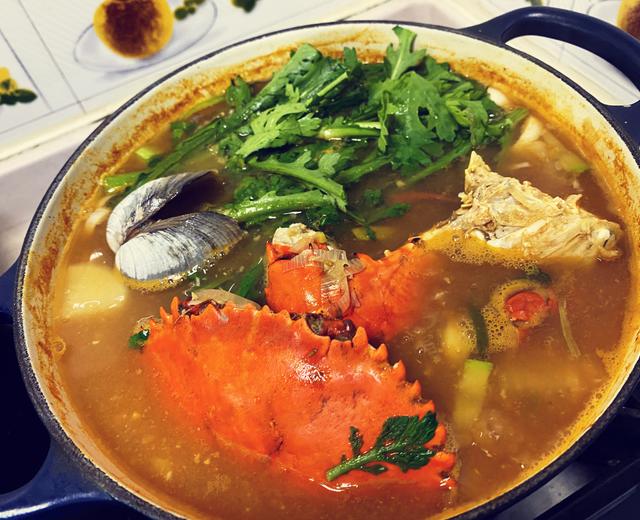 韩式螃蟹辣汤的做法