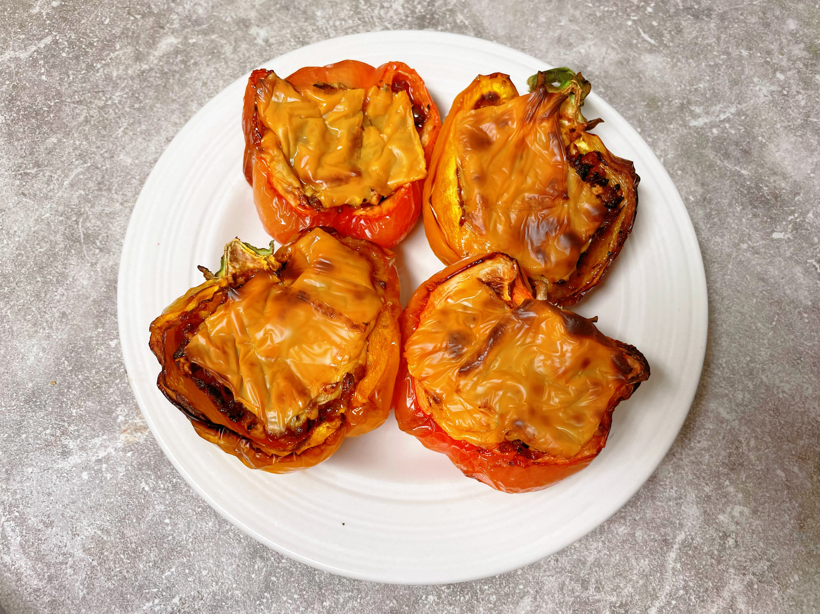 【健康三餐】番茄肉末焗彩椒