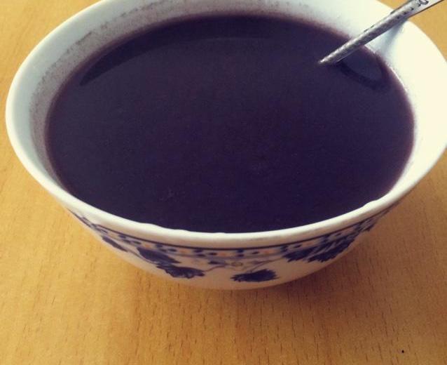 黑米健米茶的做法