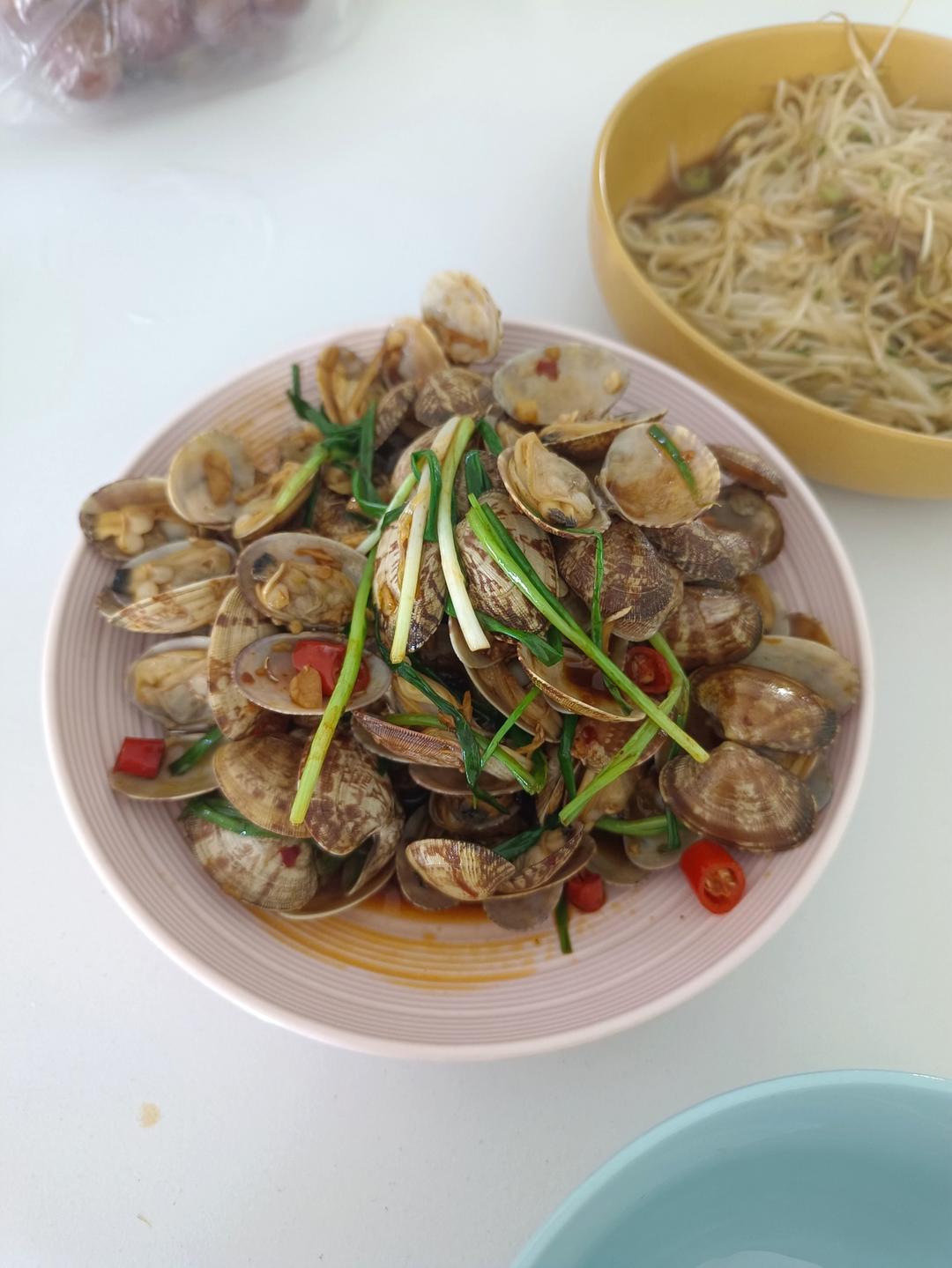 香辣炒花甲