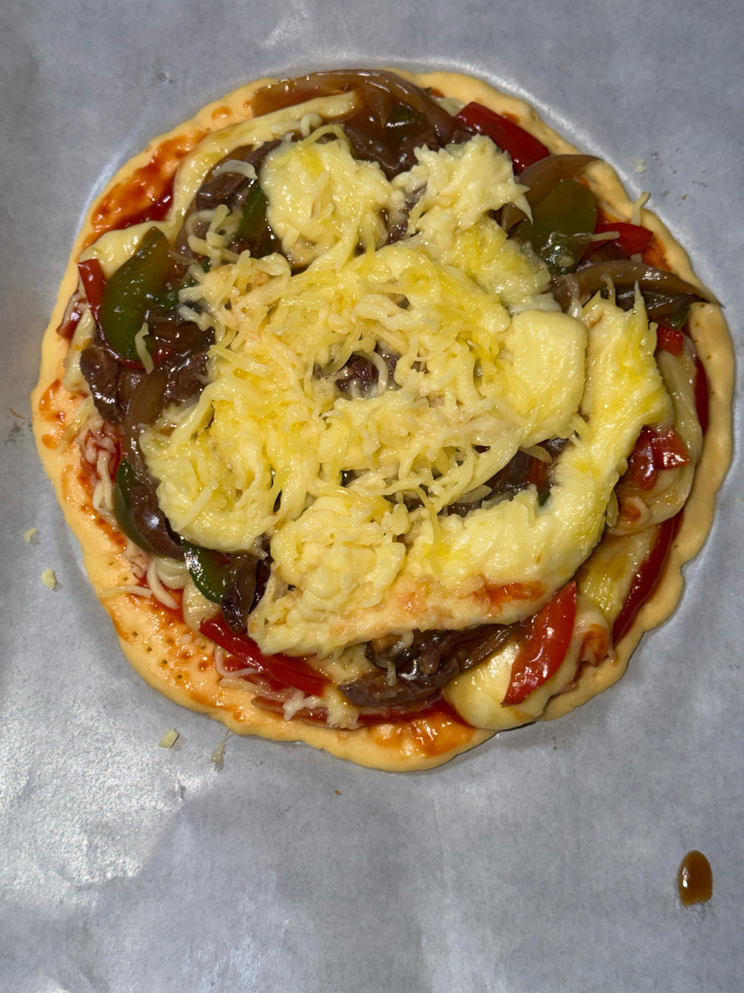 自制懒人披萨🍕全网最快手做法！
