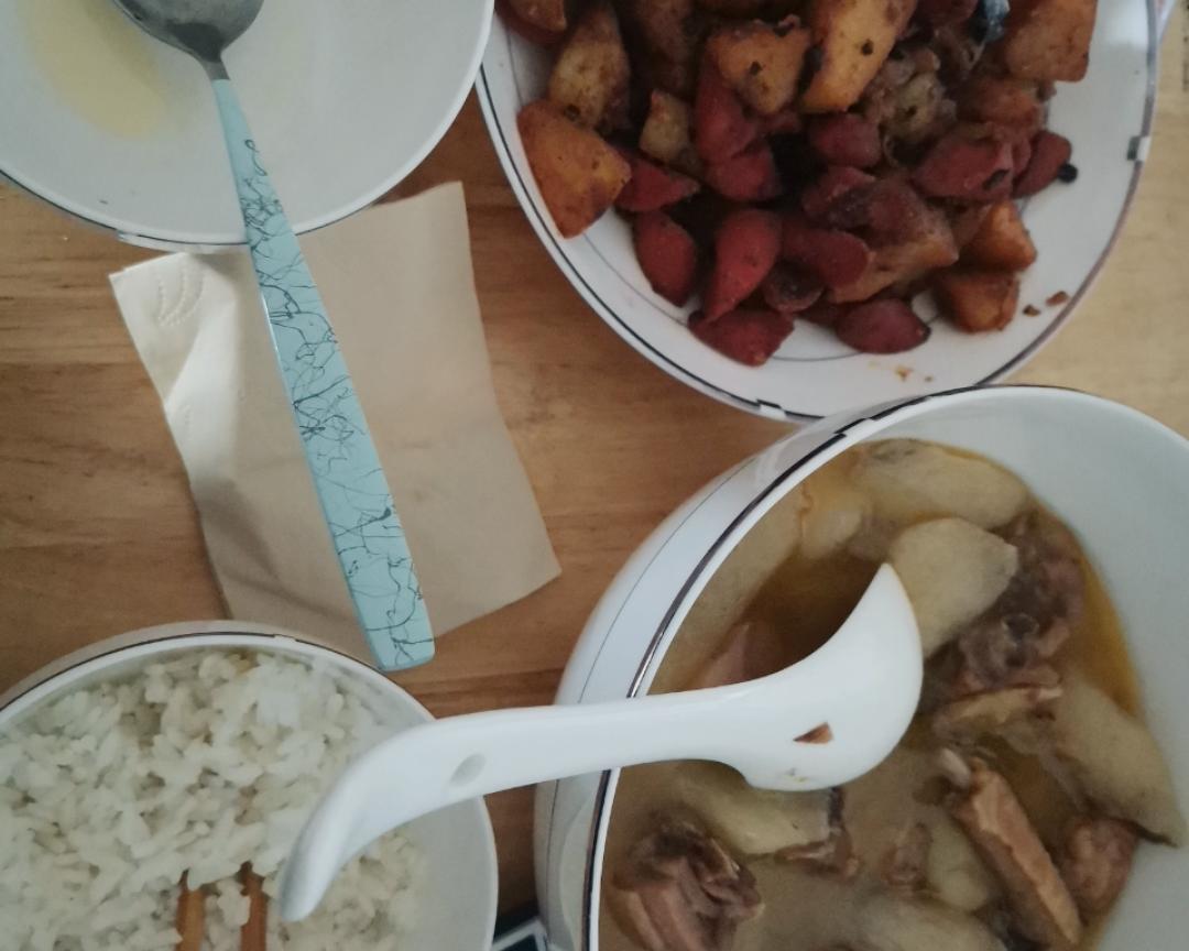 孜然土豆火腿🔥🍗