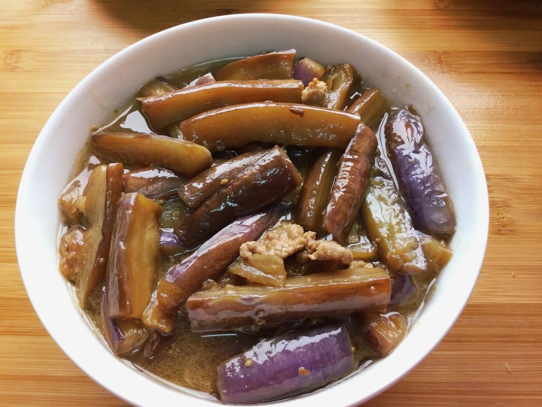 红烧肉沫茄子