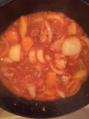 韩式辣酱焖鸡肉洋葱土豆的做法 步骤10