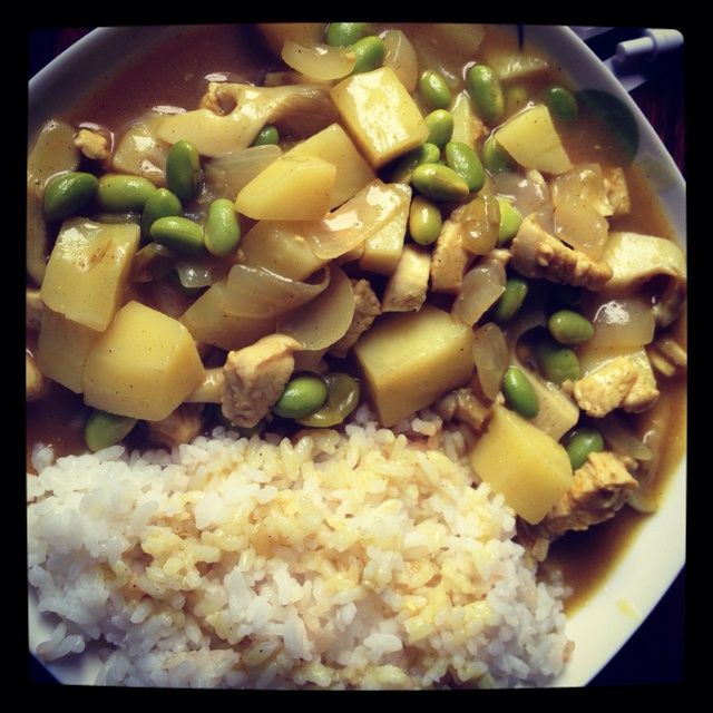 日式咖喱鸡肉饭