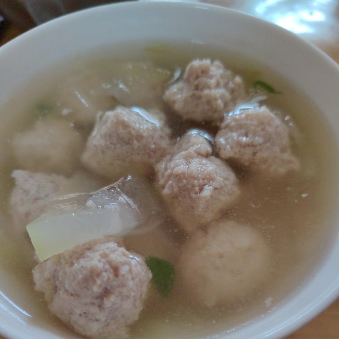 不用油不开油锅【冬瓜肉圆汤】