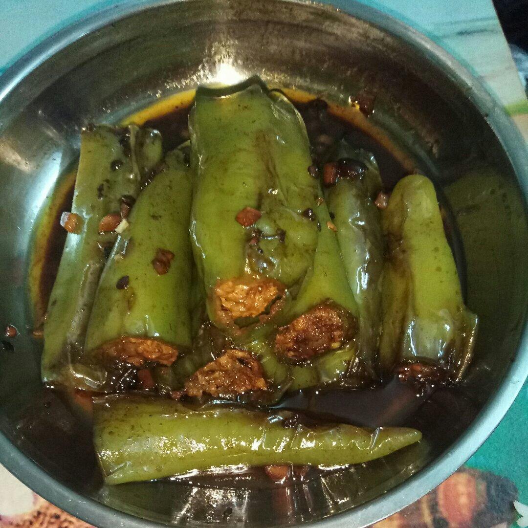 肉馅辣椒-新手下厨 stuffed Chili pepper