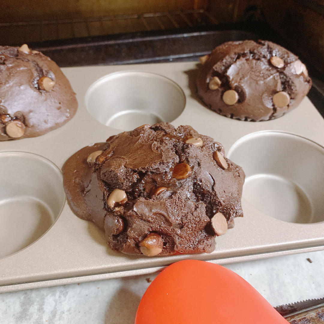 在家做巧克力蘑菇头麦芬蛋糕🍫