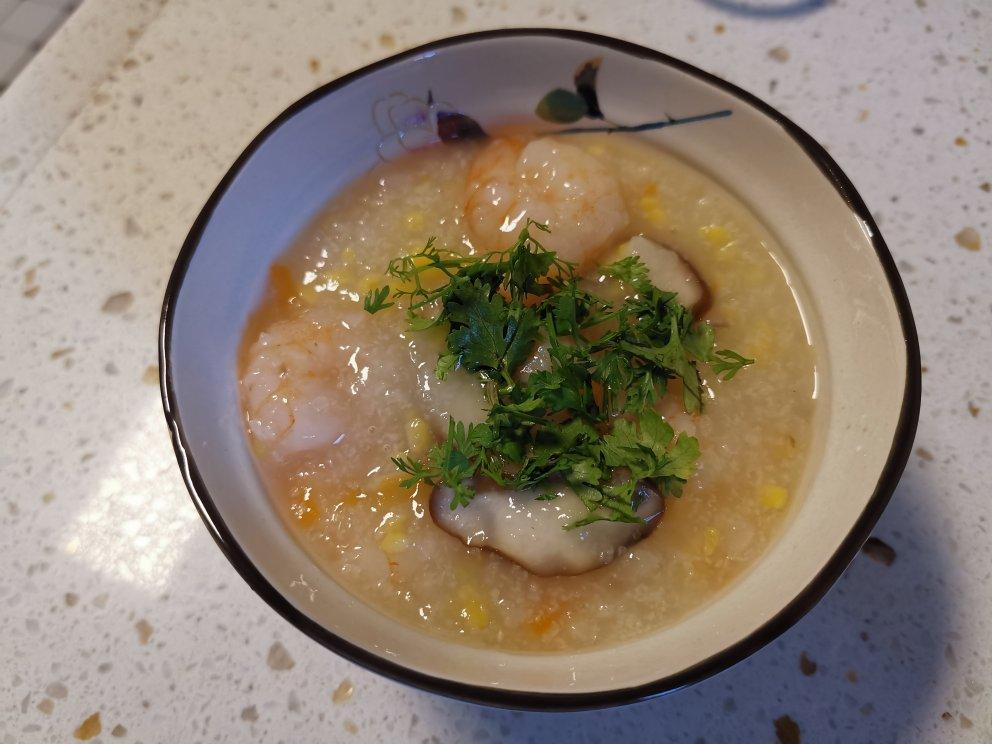 蔬菜虾仁粥