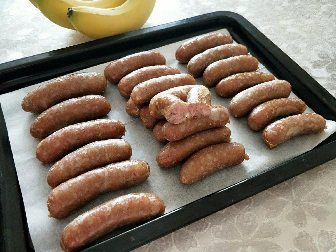 冰咖啡尝尝做的脆皮肠--烤肠